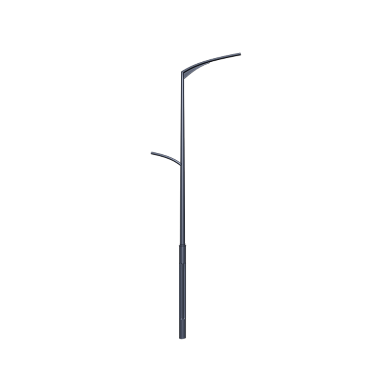 Dual-Arm Streamlined Integrated Lighting Pole